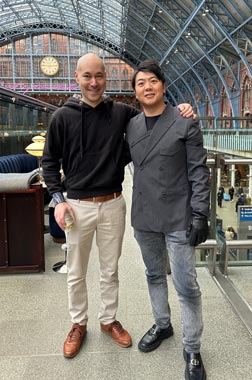 Mr Sokol with Lang Lang in London